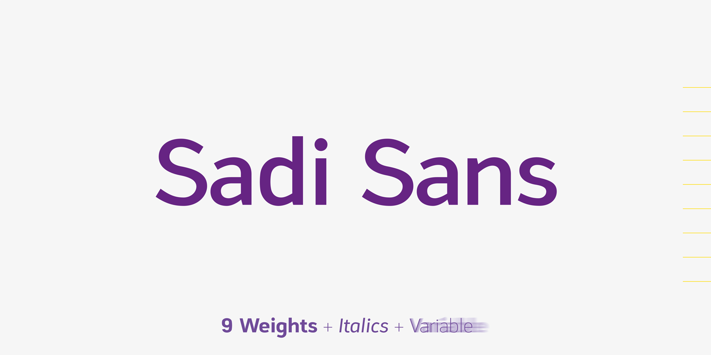 Пример шрифта Sadi Sans #7